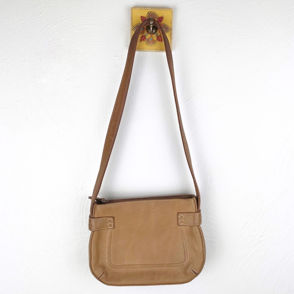 FOSSIL Tan Leather Mini Handbag